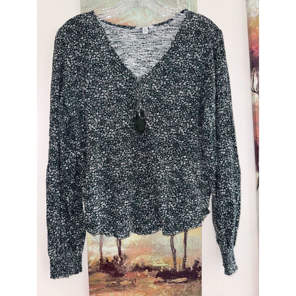 Lucky Brand Floral Long Sleeve Top